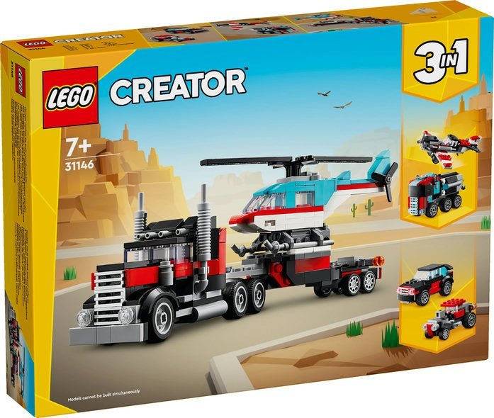 LEGO® Creator - Tieflader mit Hubschrauber - LEGO