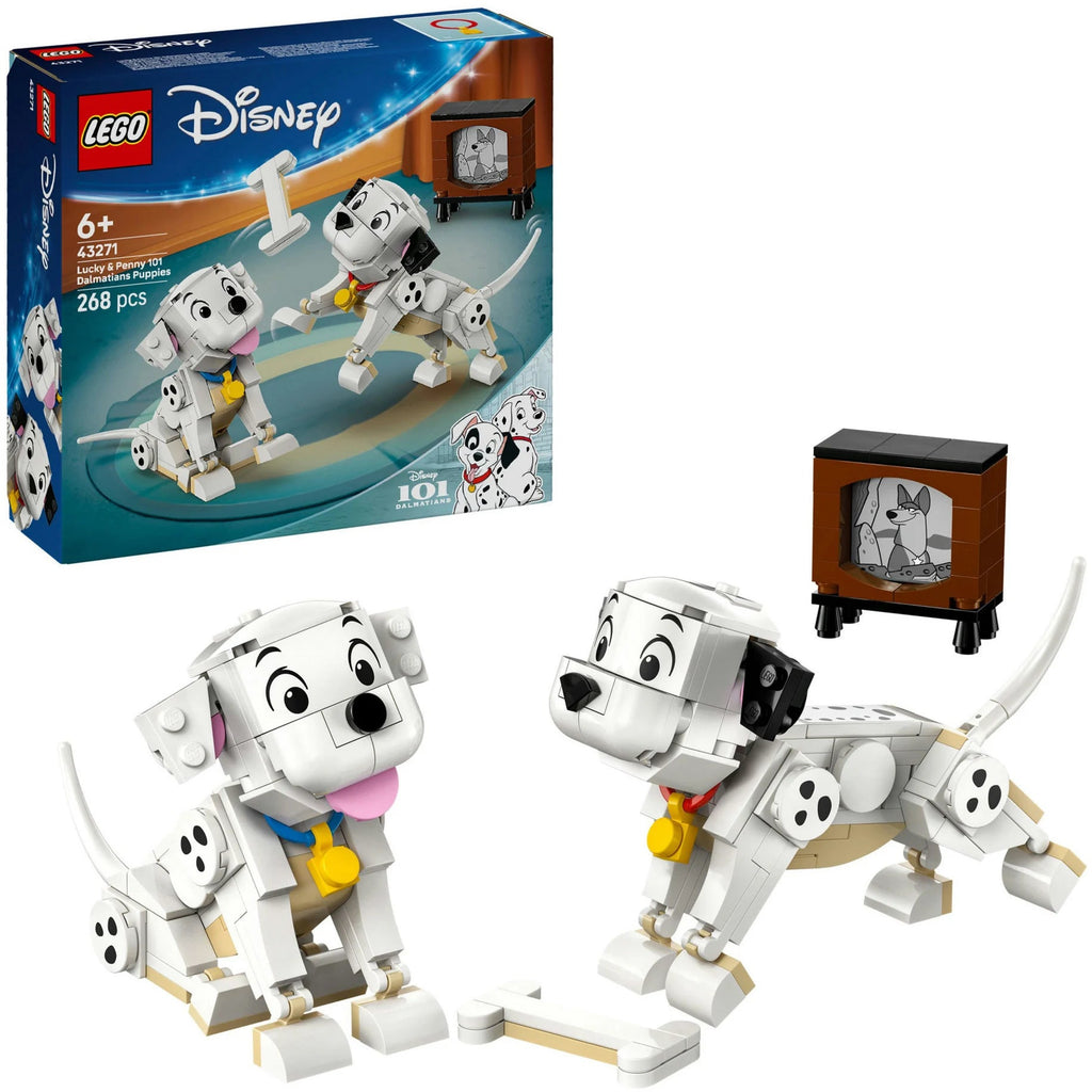 LEGO Disney 43271 Lucky & Penny aus 101 Dalmatiner – bewegliche Welpen