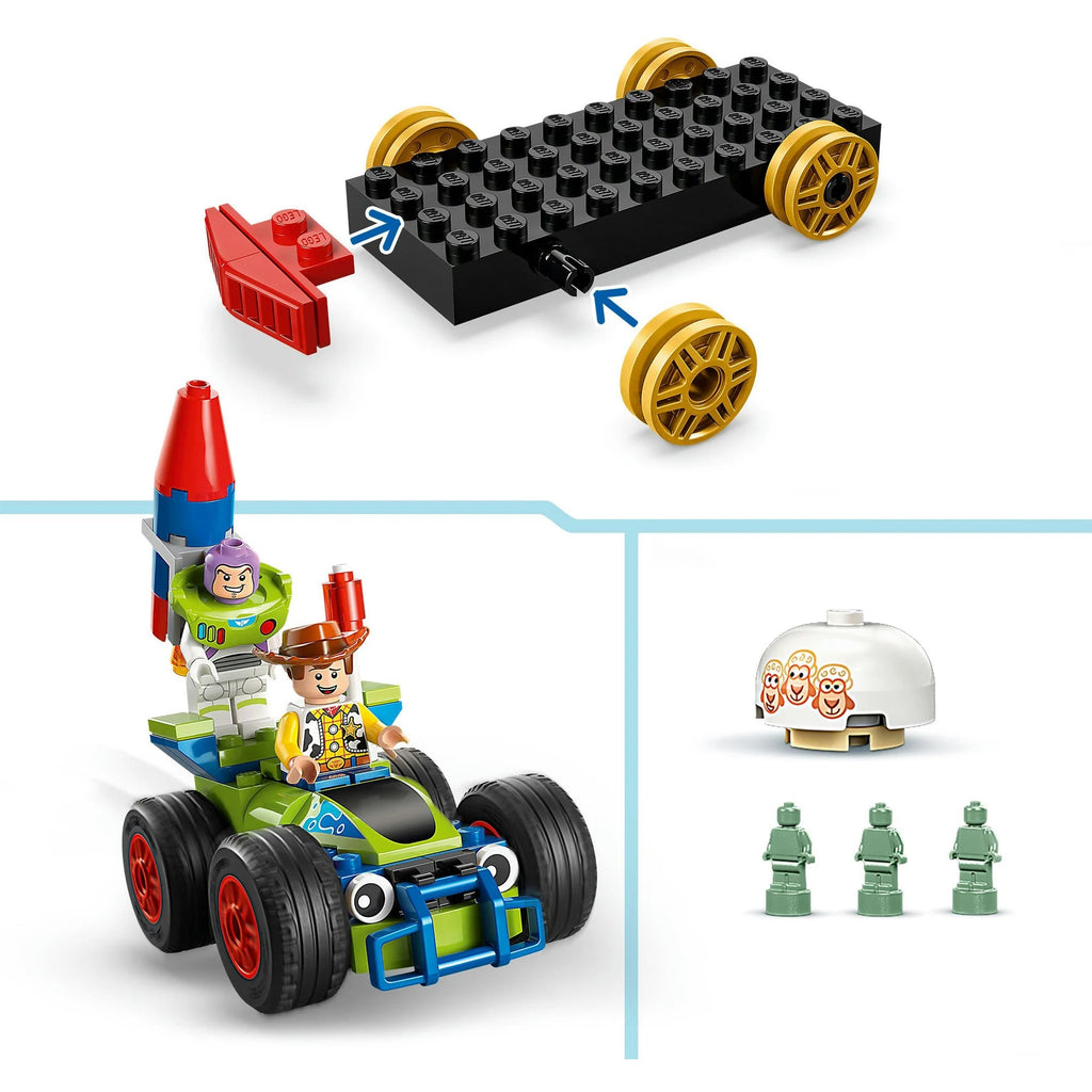 LEGO Disney 43264 Toy Story Partyzug & Auto RC – Zugspielzeug ab 4 Jahren