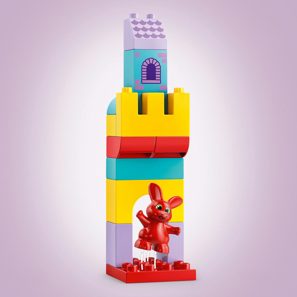 LEGO DUPLO 10450 Hopsys Burgspiel – Brettspiel & Bauset für Kinder ab 3 Jahren