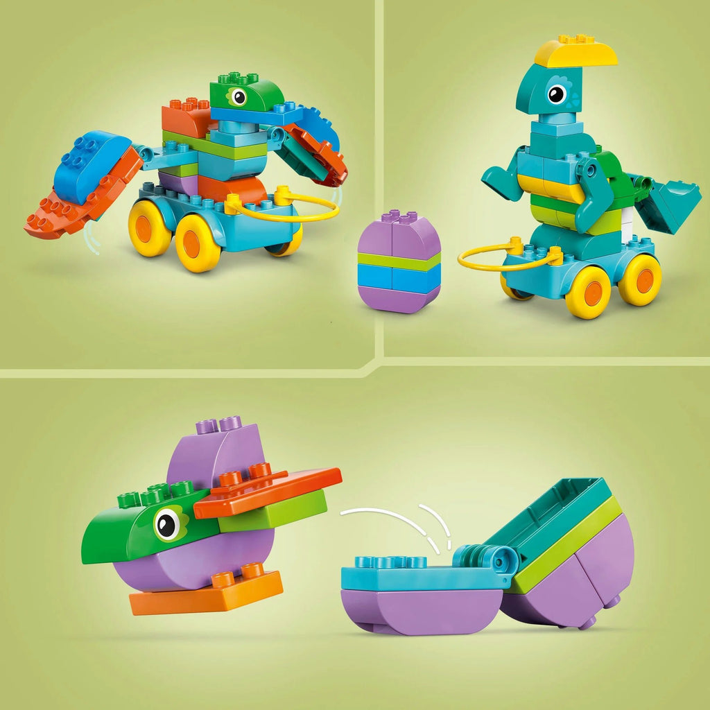 LEGO DUPLO 10451 Dinos auf Rädern 3-in-1 für Kinder ab 3 Jahren
