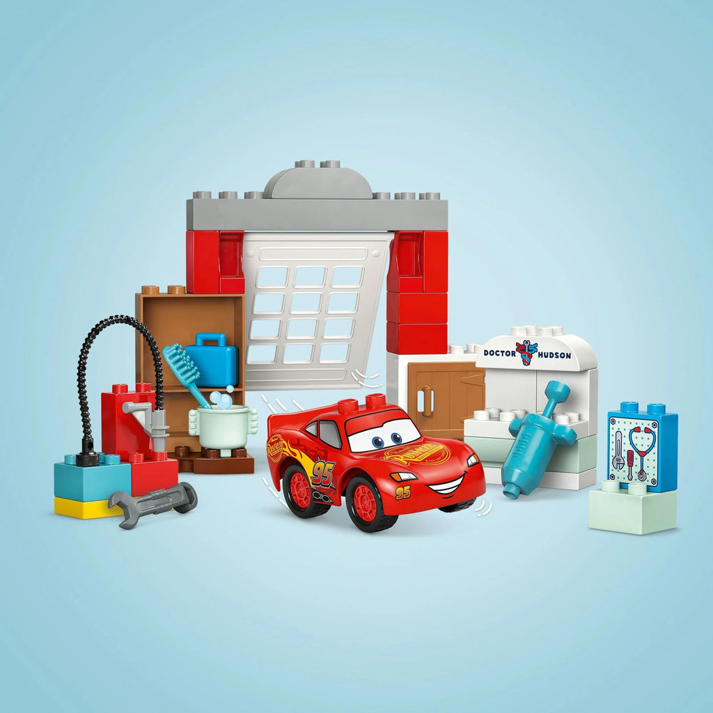 LEGO 10456 DUPLO McQueen & Doc Hudson in Werkstatt