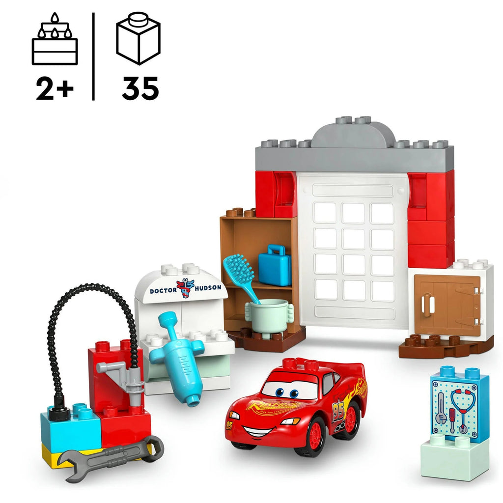 LEGO 10456 DUPLO McQueen & Doc Hudson in Werkstatt