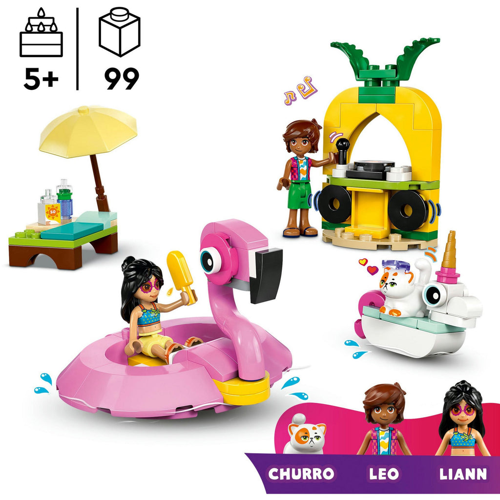 LEGO Friends 42658 Poolparty mit Flamingo & Einhorn-Schwimmtieren
