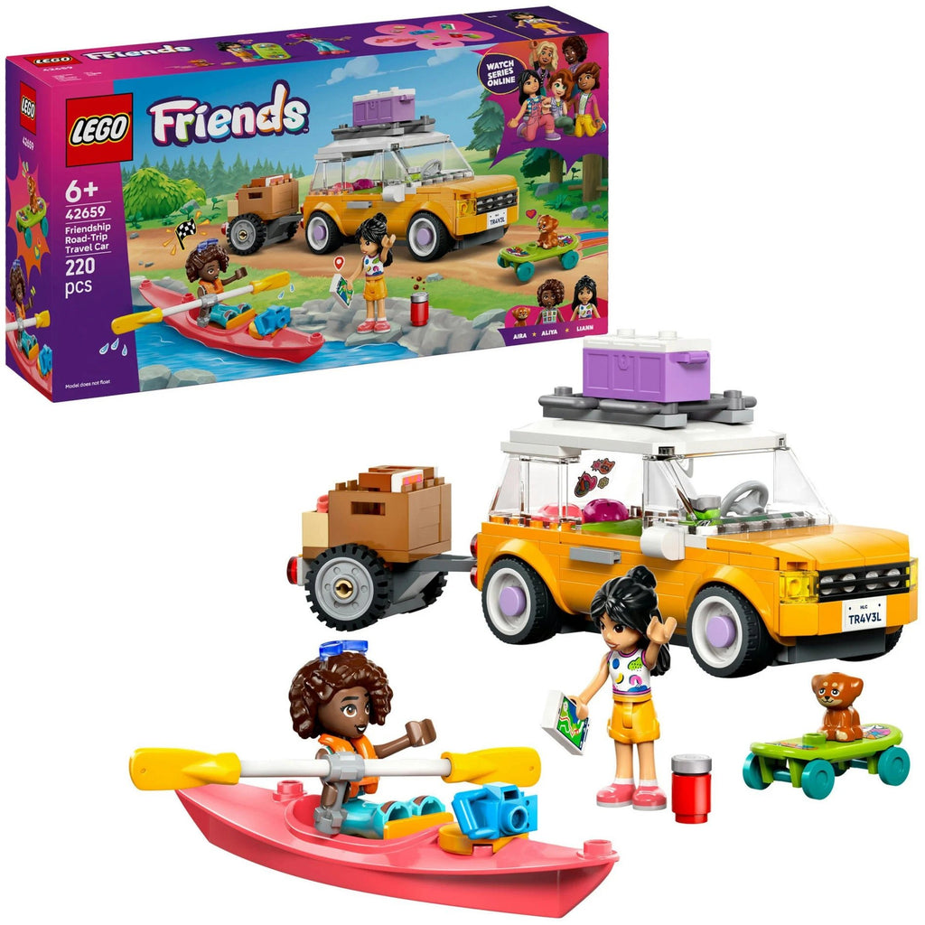 lego fahrradanhänger LEGO Friends 42659 – Abenteuertrip mit Auto & Anhänger