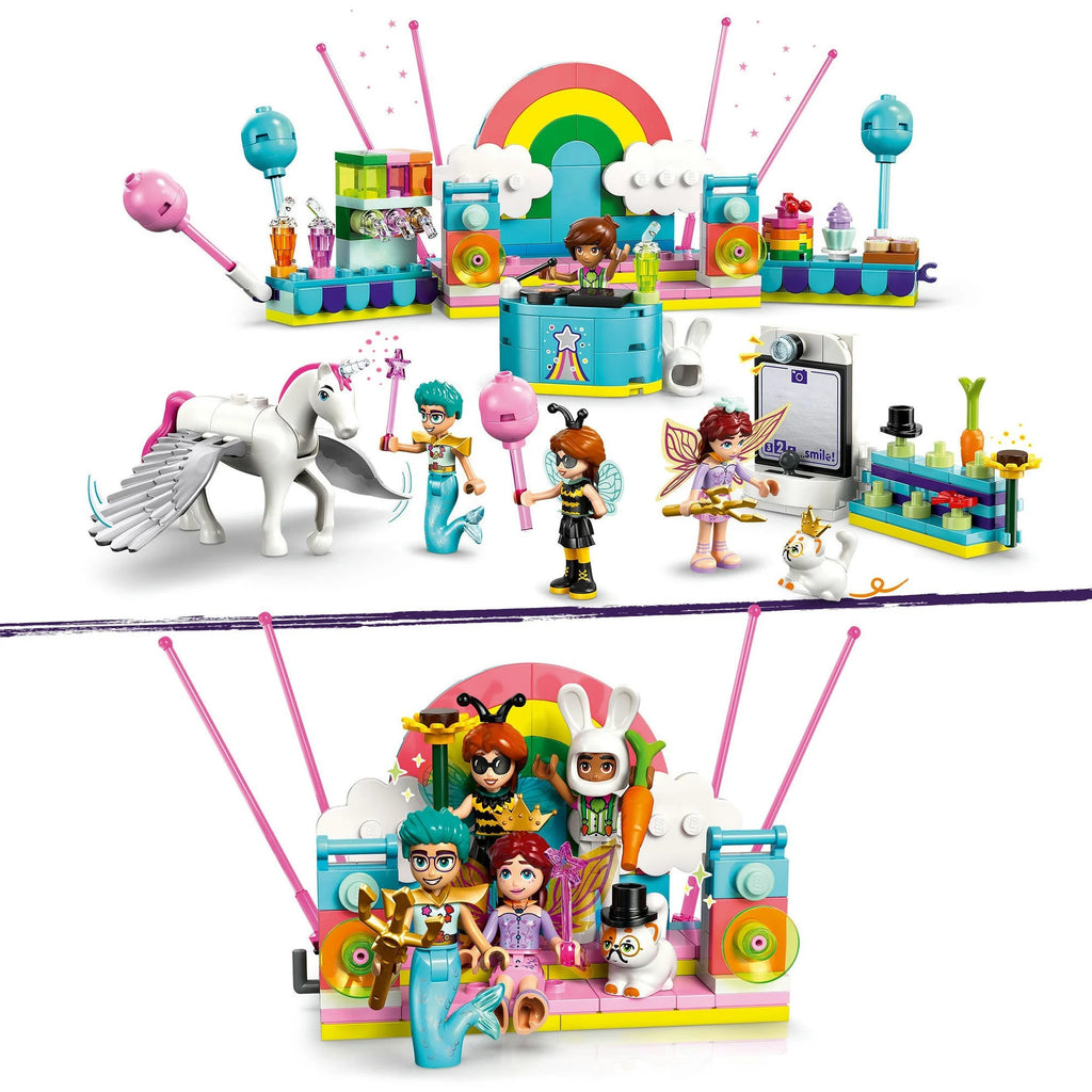 LEGO Friends 42661 Kostümparty mit Einhorn, Fee, DJ-Pult & Tierfiguren