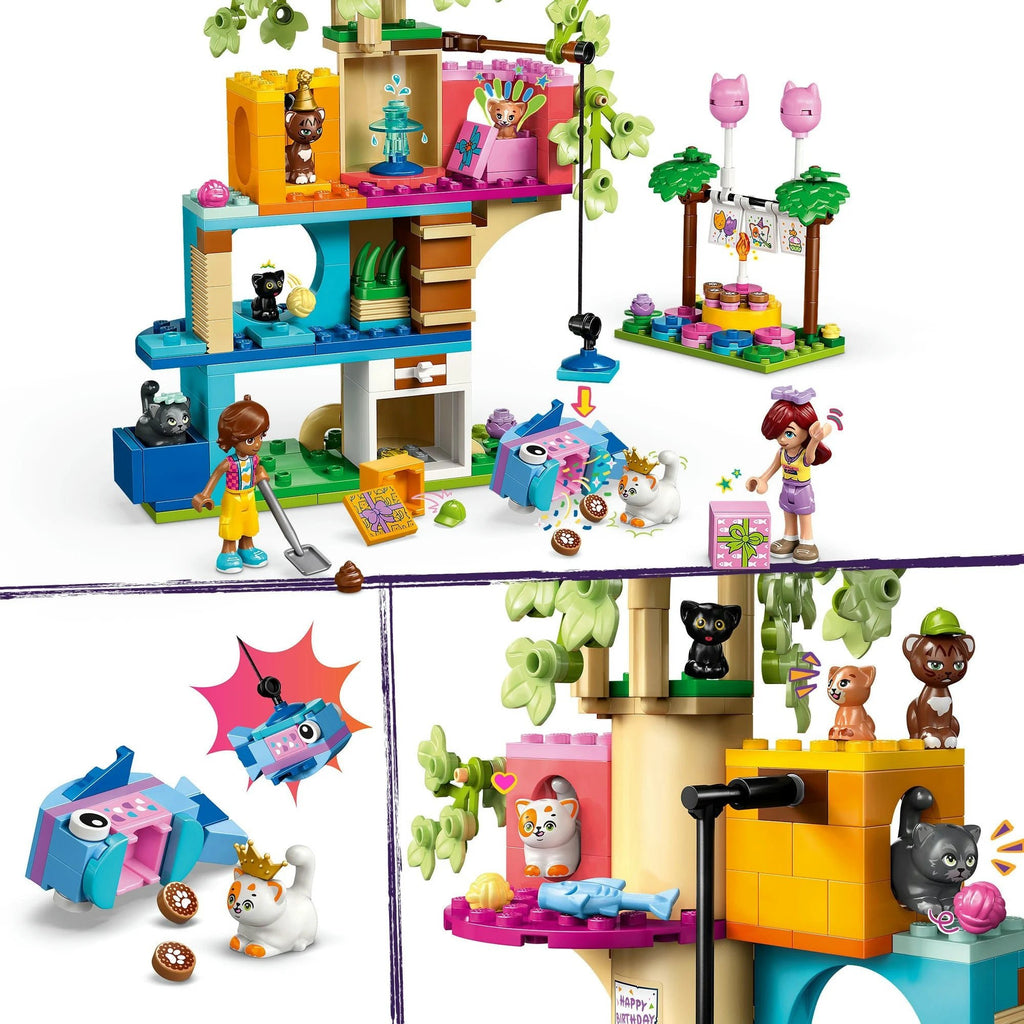LEGO Friends 42666 Katzengeburtstagsparty mit Baumhaus & Katzenfiguren