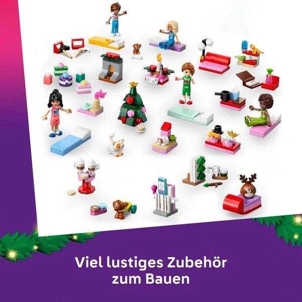 LEGO Friends Adventskalender 2025 mit Figuren und Tieren