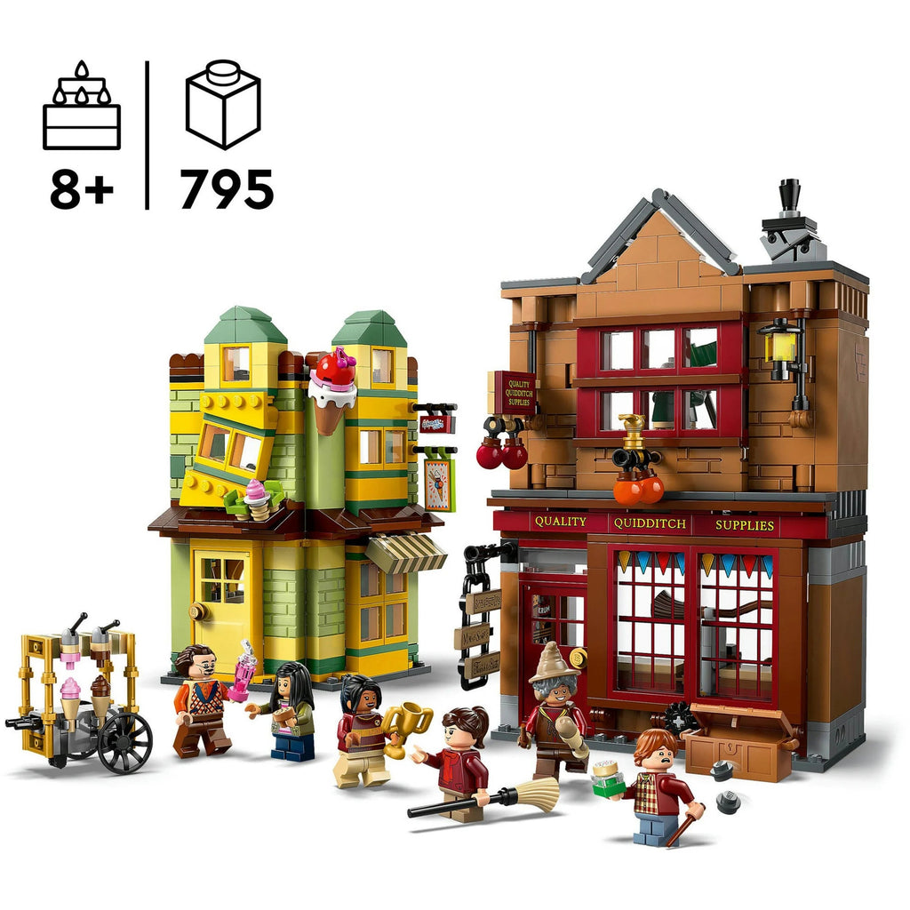 LEGO 76452 Harry Potter Winkelgasse Set – Quidditch-Shop & Eissalon