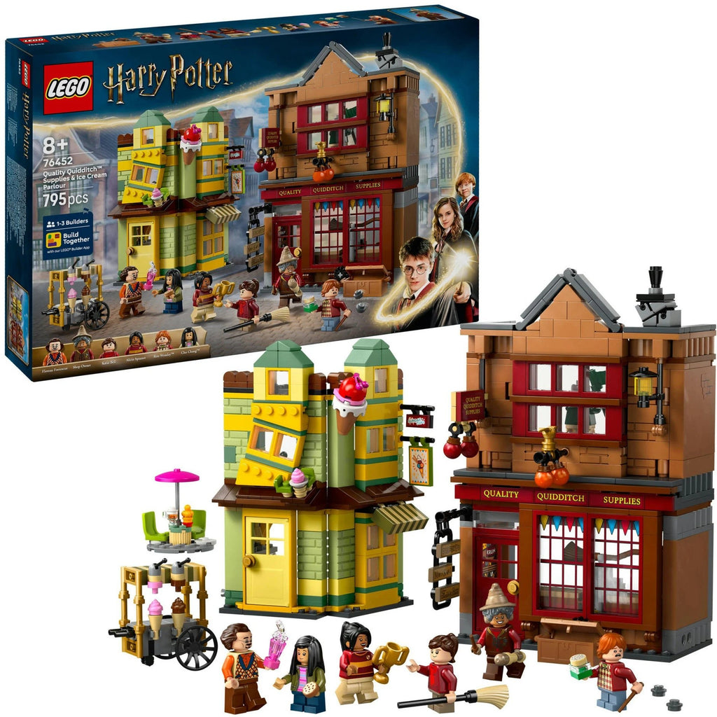 LEGO 76452 Harry Potter Winkelgasse Set – Quidditch-Shop & Eissalon