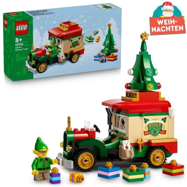 LEGO Lieferwagen des Weihnachtsmanns 40746 mit Weihnachtself-Minifigur und Geschenken
