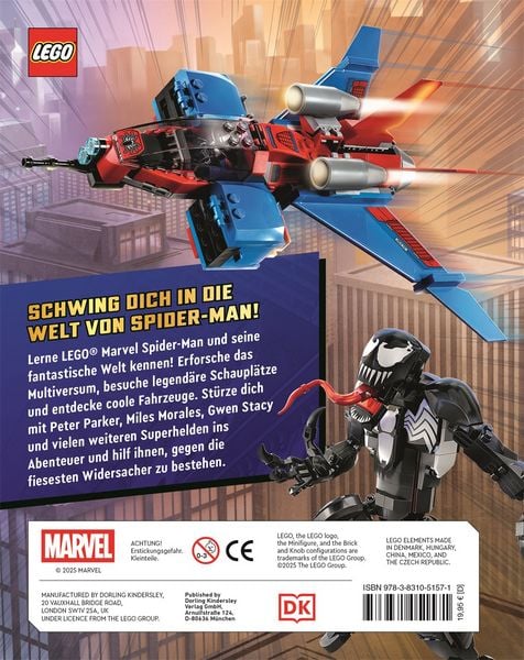 LEGO Marvel Spider-Man Buch für Fans mit 20 Szenen
