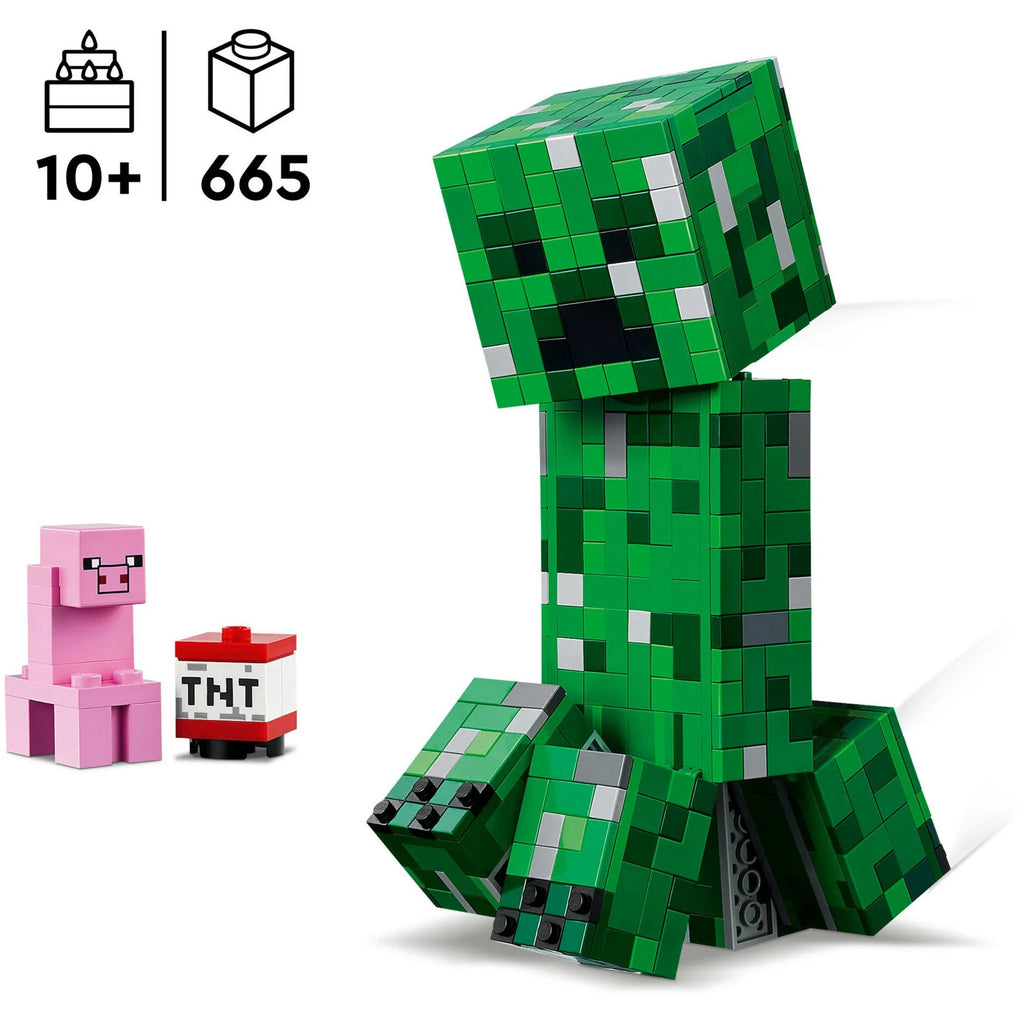 LEGO Minecraft 21276 Der Creeper – große, bewegliche Figur mit TNT-Feature