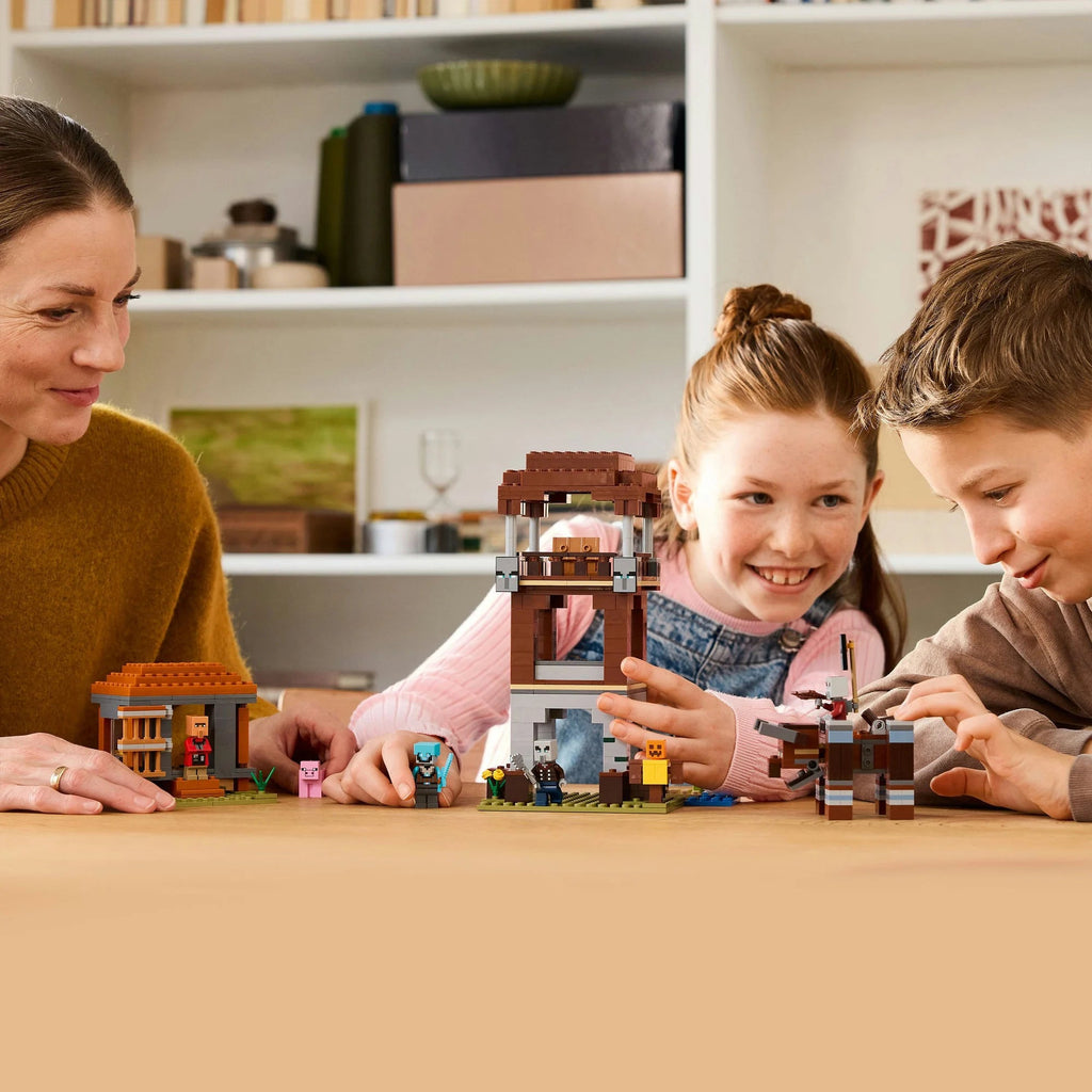 LEGO Minecraft 21278 Verwüster & Plünderer-Außenposten mit Figuren & Turm