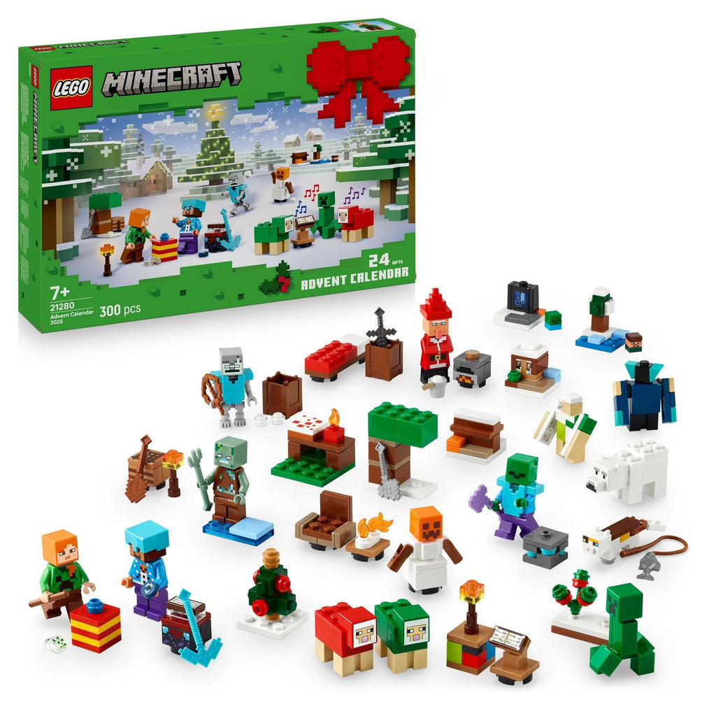 LEGO Minecraft 21280 Adventskalender 2025 Winterdorf
