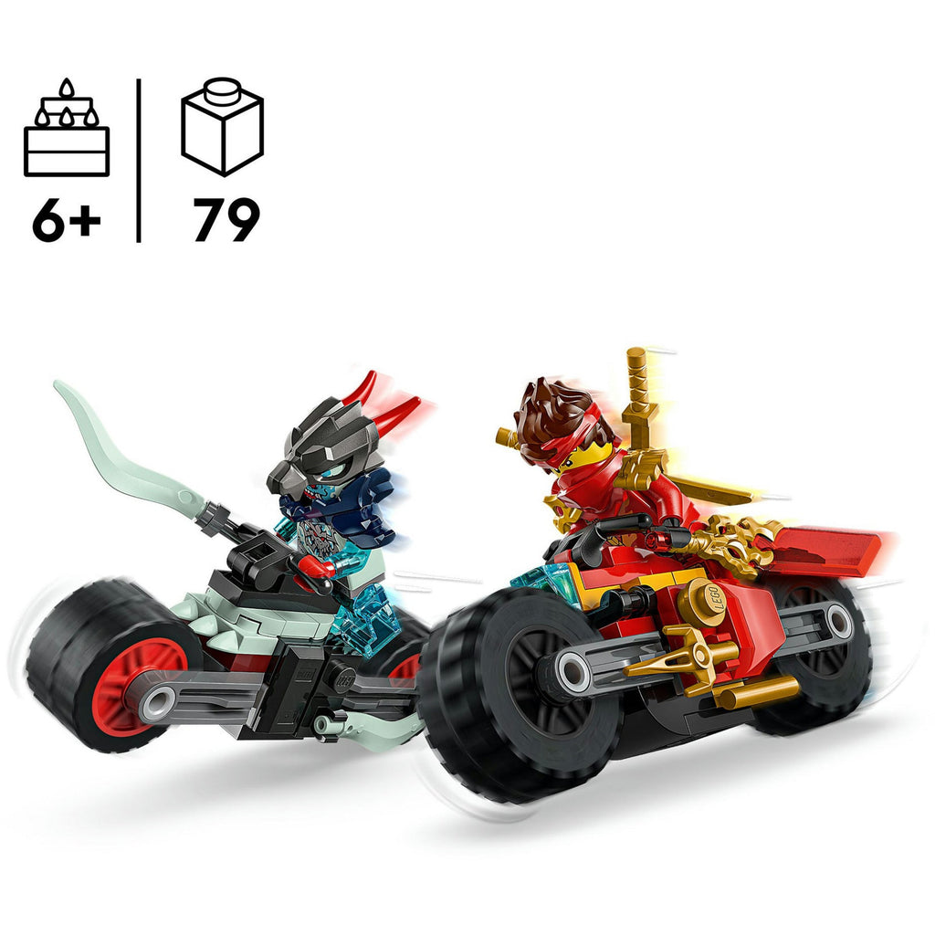 LEGO Ninjago 71838 Kais Motorradrennen mit 2 Ninja-Bikes & Figuren