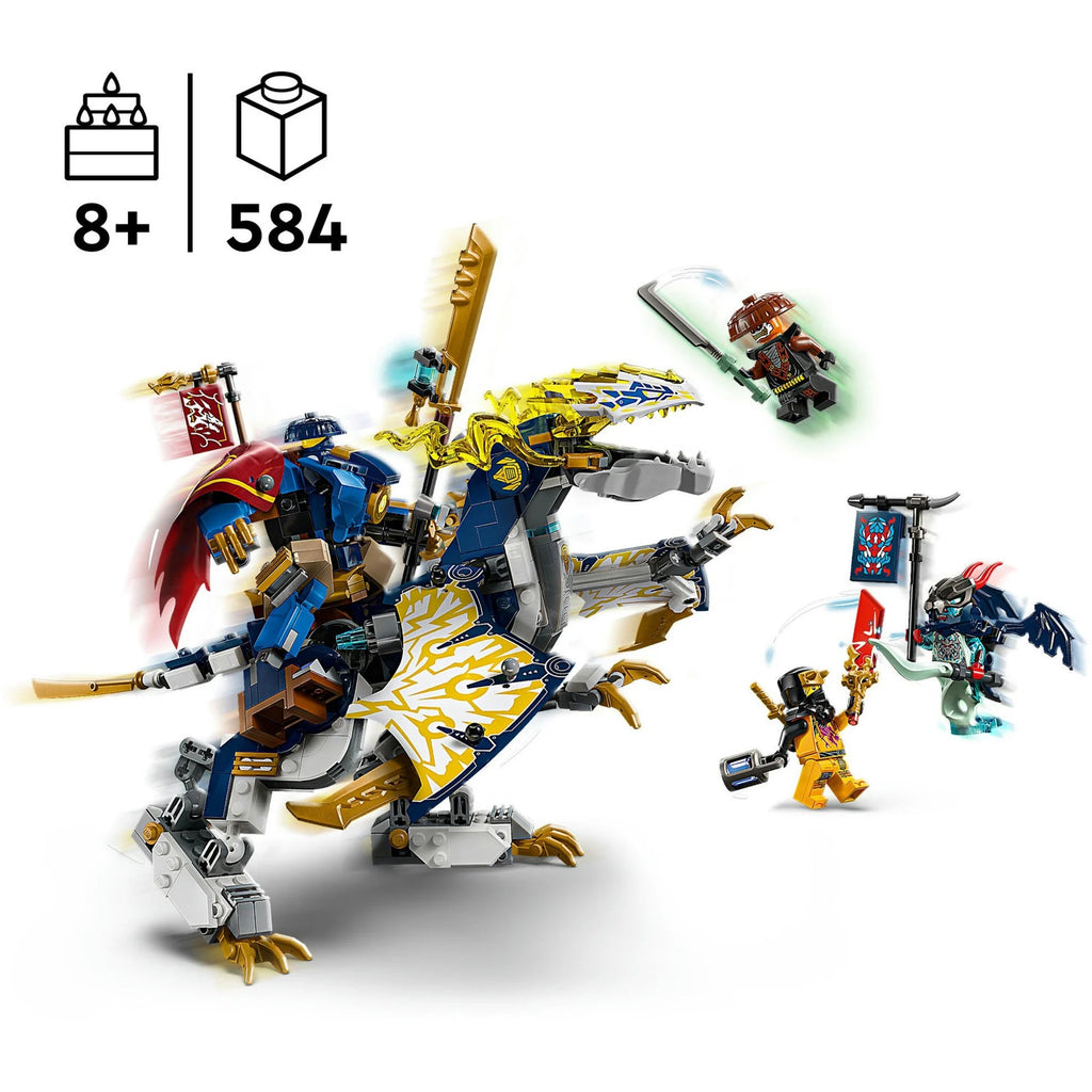 LEGO 71843 Ninjago Mech-Drachenreiter als 2-in-1 Set mit Drachen & Figuren