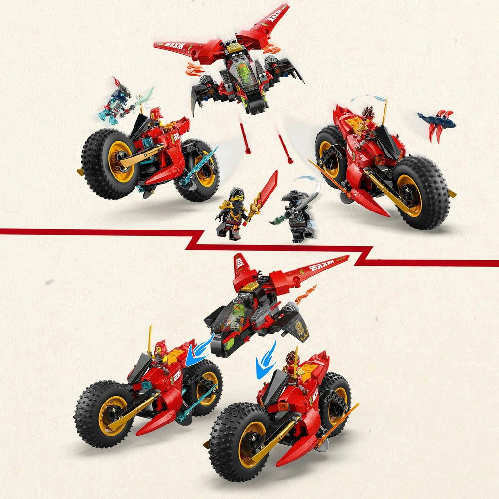 LEGO 71844 Ninjago Ninja-Actionflitzer mit 3 Fahrzeugen & Minifiguren
