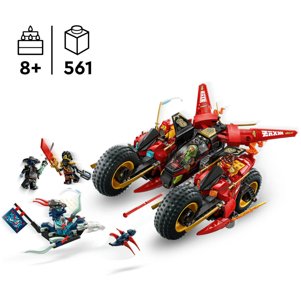 LEGO 71844 Ninjago Ninja-Actionflitzer mit 3 Fahrzeugen & Minifiguren