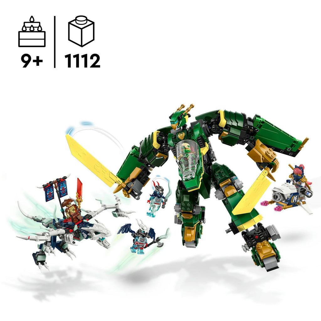 LEGO 71845 Ninjago Jet-Mech Set mit 5 Minifiguren & Geisterdrache
