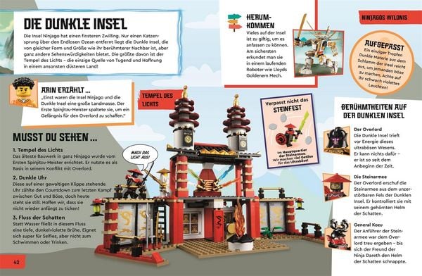 Abenteuer Atlas LEGO NINJAGO mit Infos und Figurenbildern
