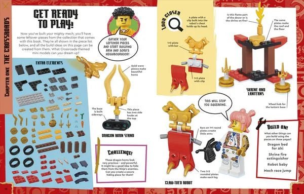 LEGO NINJAGO Arin und Drache Riyu – Boxinhalt
