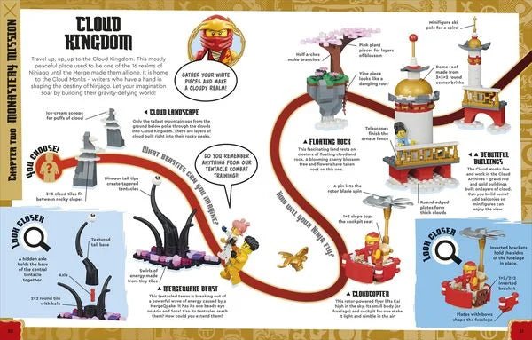 LEGO 4-in-1 Modell NINJAGO – Mech, Drache, Flitzer, Tempel
