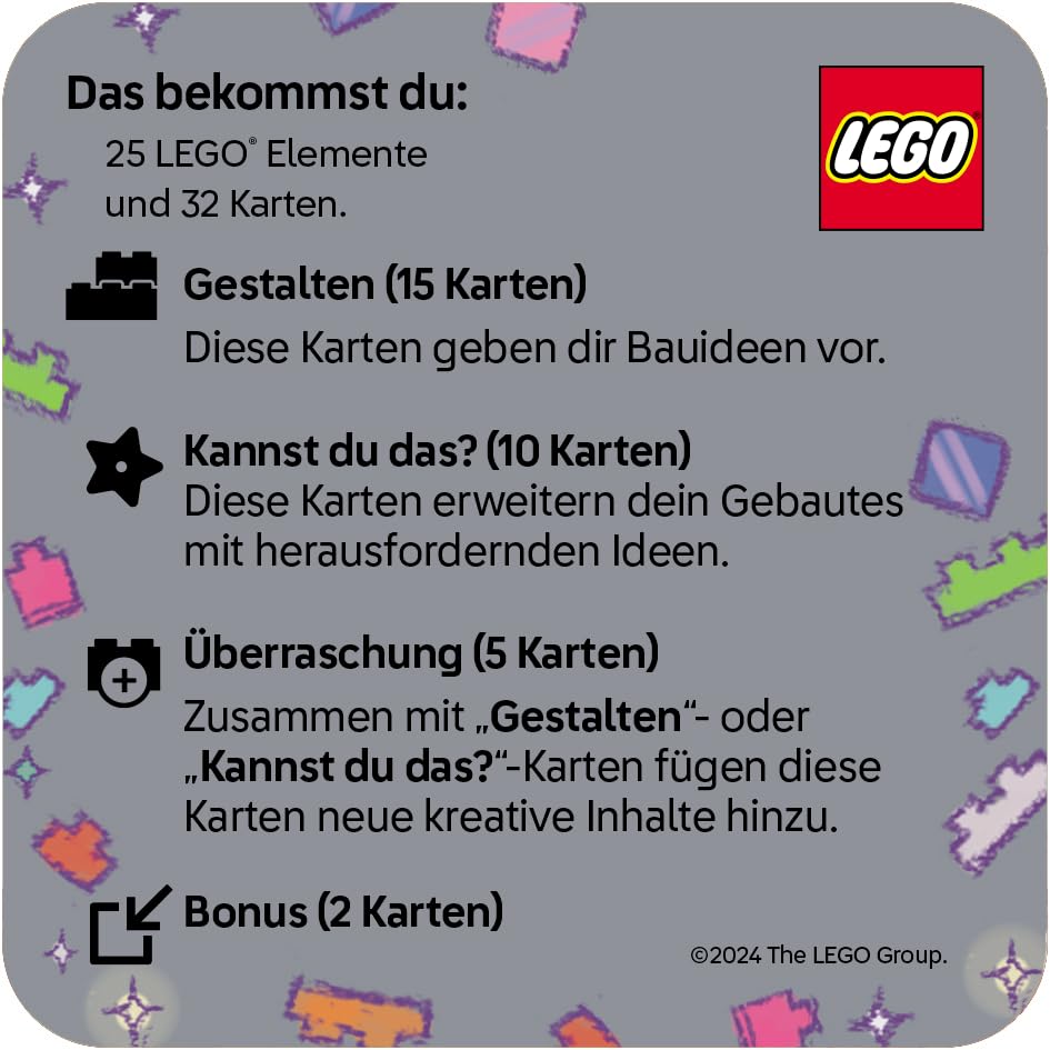 LEGO Weltraum Kartenset mit Bau- und Spielideen
