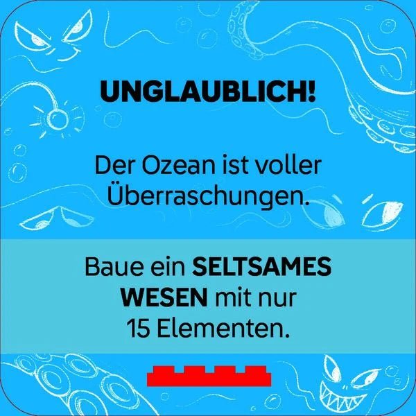 Kreative LEGO Karten mit Bauideen zu Unterwasserwelt