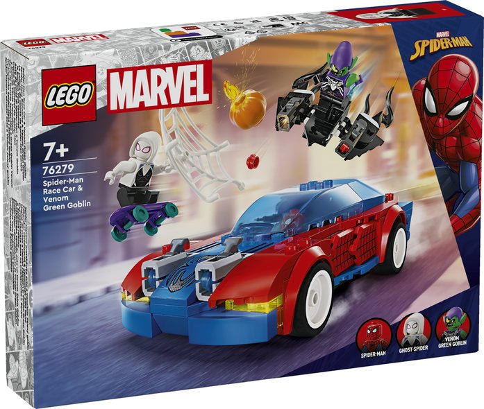 LEGO® Super Heroes - Spider - Mans Rennauto & Venom Green Goblin - LEGO