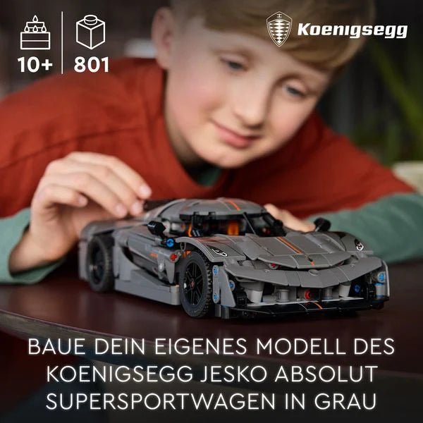 LEGO Technic 42173 - Koenigsegg Jesko Absolut Supersportwagen in Grau - LEGO