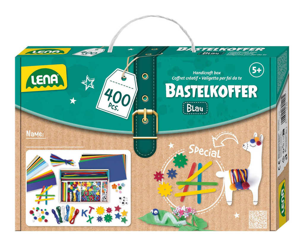 LENA® Bastelkoffer, blau - Simm Spielwaren