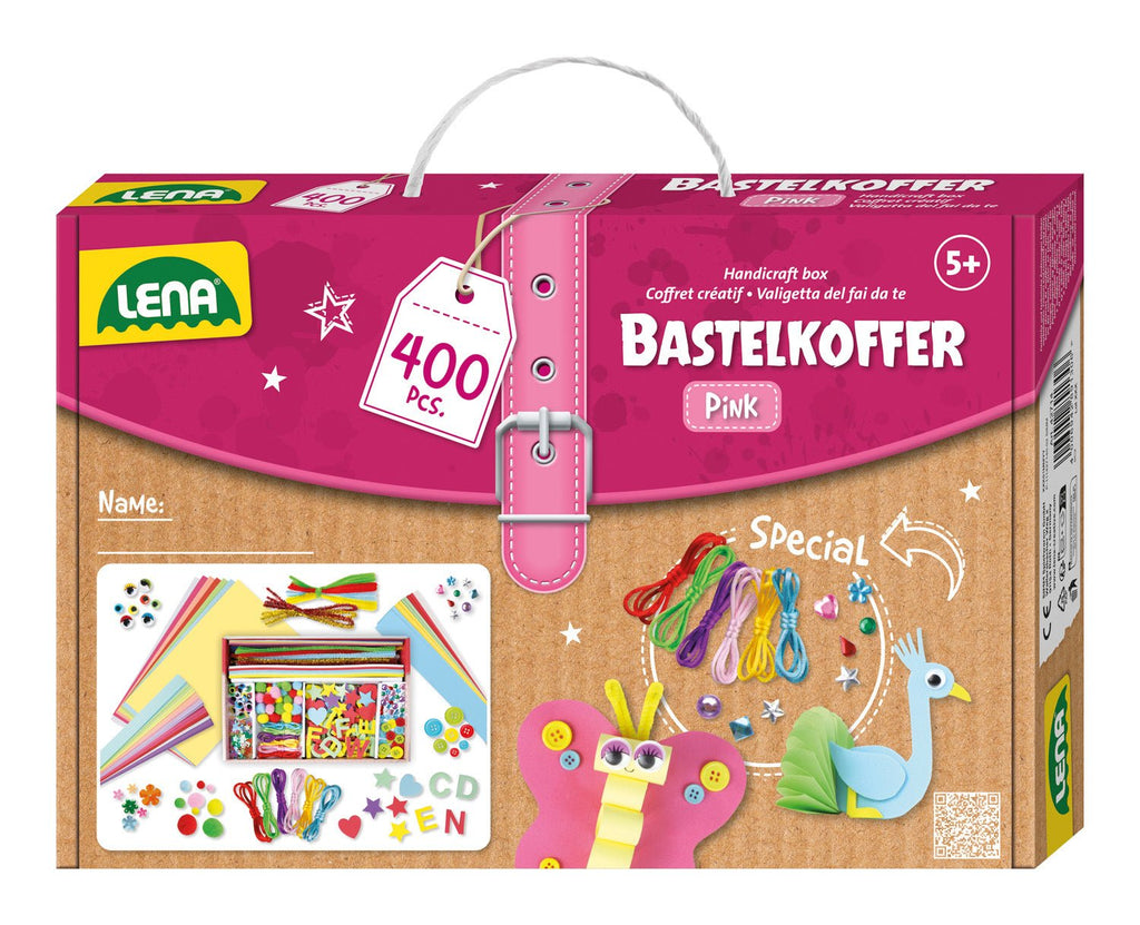 LENA® Bastelkoffer, pink - Simm Spielwaren