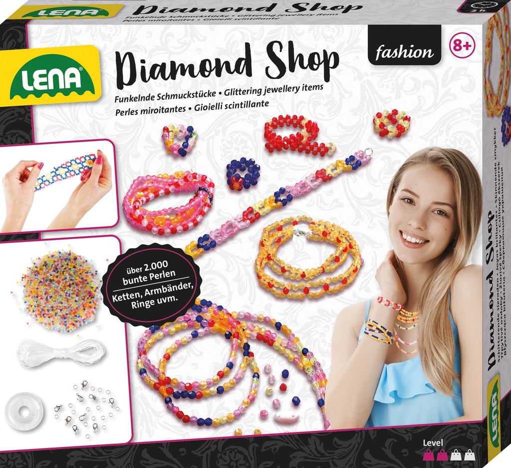 LENA® Diamond Shop - Armbänder Bastelset - Simm Spielwaren