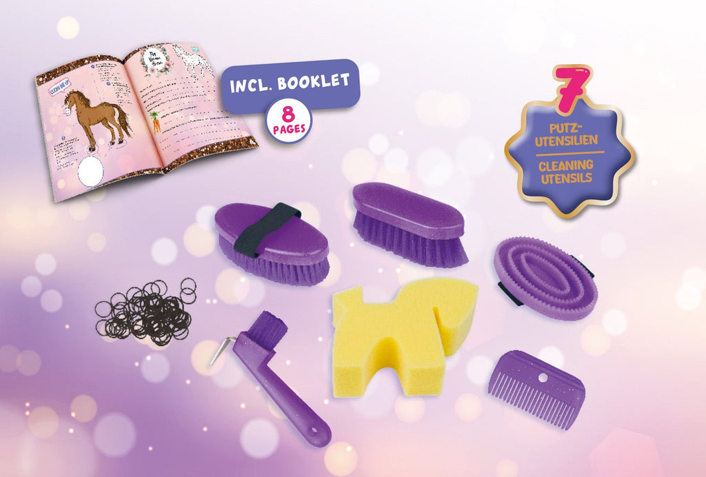 LENA Hobby Horsing Set mit Putzbox und Pferdepflege Zubehör
