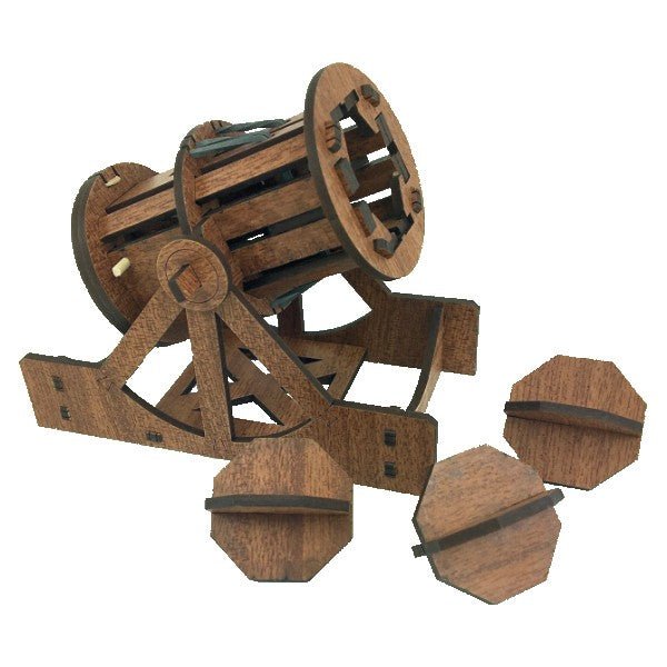 Technikmodell Kanone Holzbausatz für Bastler
