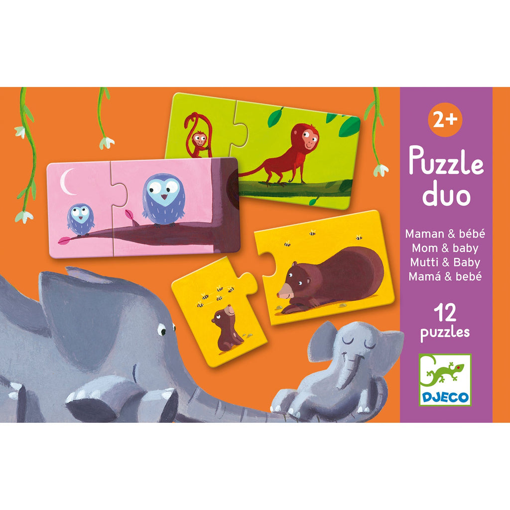 Lernspiel: Puzzle duo: Mami & Kind - Djeco