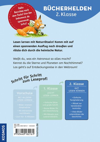 Leserätselbuch über Sterne & Planeten ab 7 Jahren mit Wissen und Aufgaben