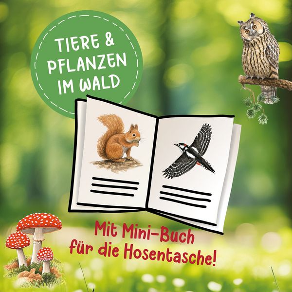 Leserätselbuch Waldtiere & Pflanzen ab 7 Jahren mit Aufgaben & Naturwissen