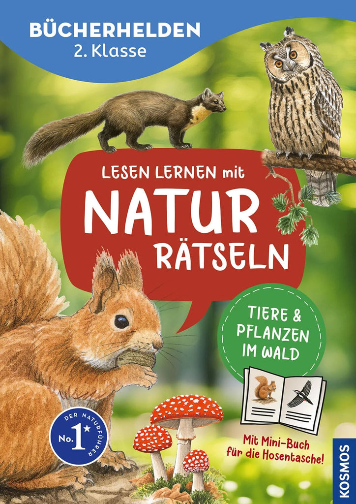 Leserätselbuch Waldtiere & Pflanzen ab 7 Jahren mit Aufgaben & Naturwissen
