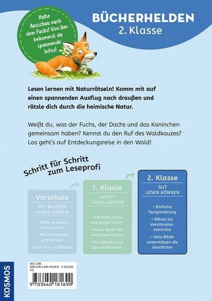 Leserätselbuch Waldtiere & Pflanzen ab 7 Jahren mit Aufgaben & Naturwissen
