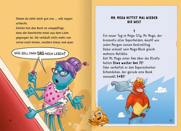 Witziges Lesebuch mit kurzen Kapiteln und großer Fibelschrift