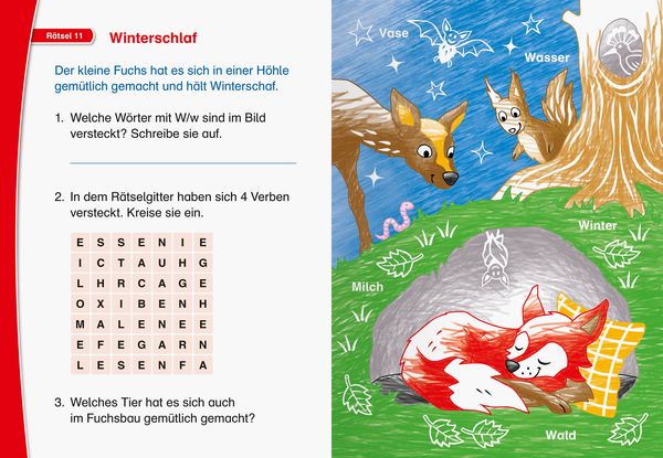 Leserabe Rätselspaß Zauber - Malrätsel zum Lesenlernen: Im Wald - Ravensburger