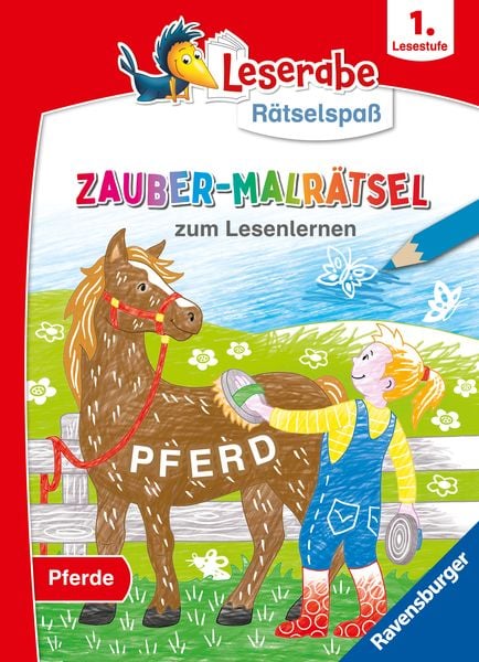 Leserabe Rätselspaß Zauber - Malrätsel zum Lesenlernen: Pferde (1. Lesestufe) - Ravensburger