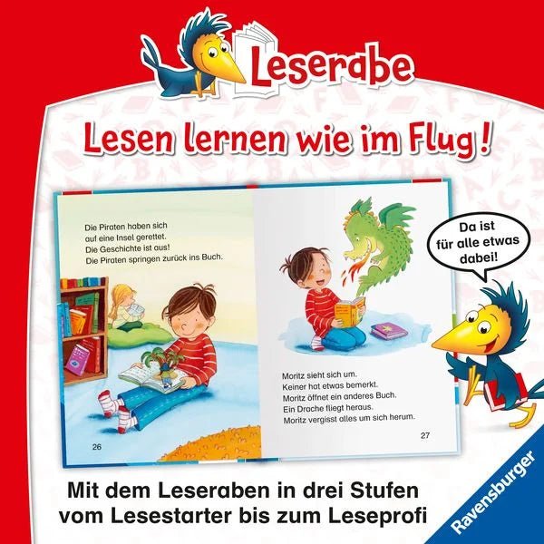 Aufgeschlagenes Erstlesebuch Leserabe Sonderausgabe Schulhof

