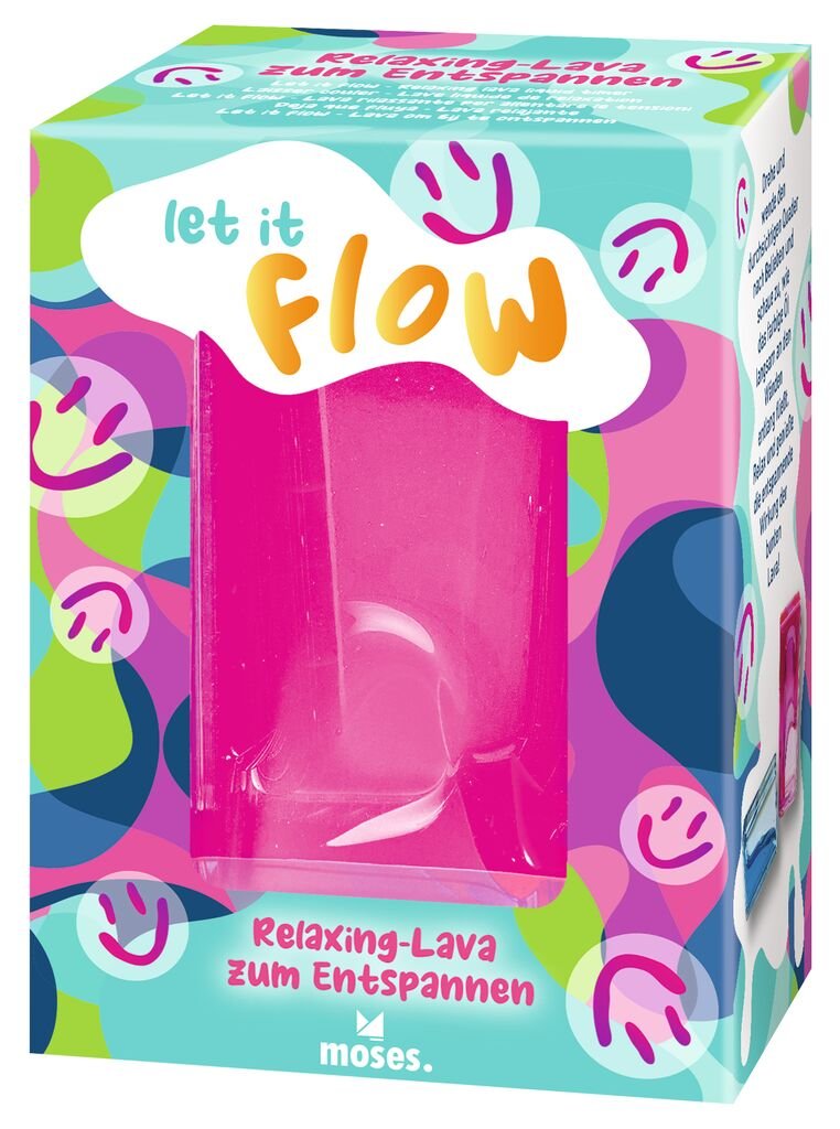 Let it flow - Relaxing - Lava zum Entspannen blau/pink/grün - Moses