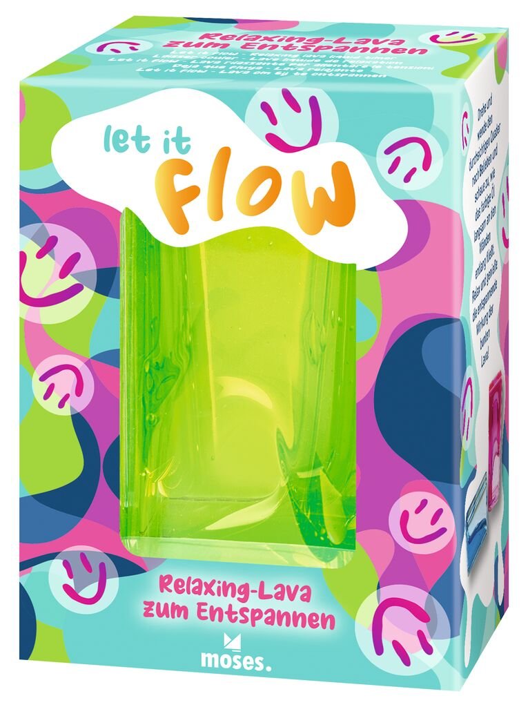 Let it flow - Relaxing - Lava zum Entspannen blau/pink/grün - Moses