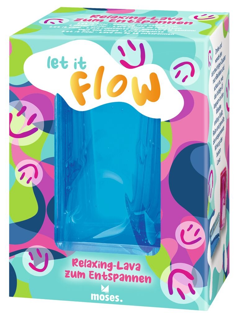 Let it flow - Relaxing - Lava zum Entspannen blau/pink/grün - Moses