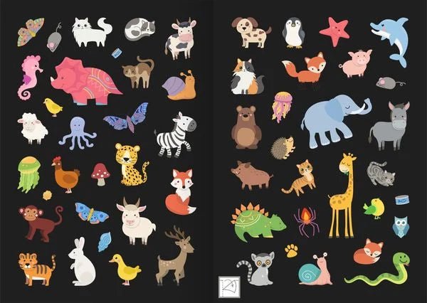 Leucht - Sticker Tiere - Ars Edition