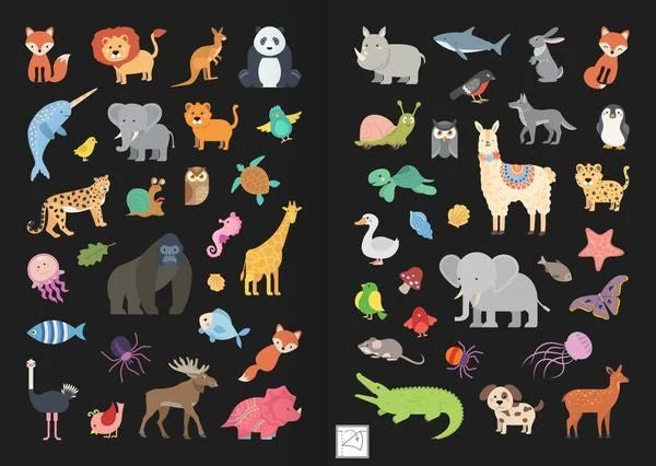 Leucht - Sticker Tiere - Ars Edition